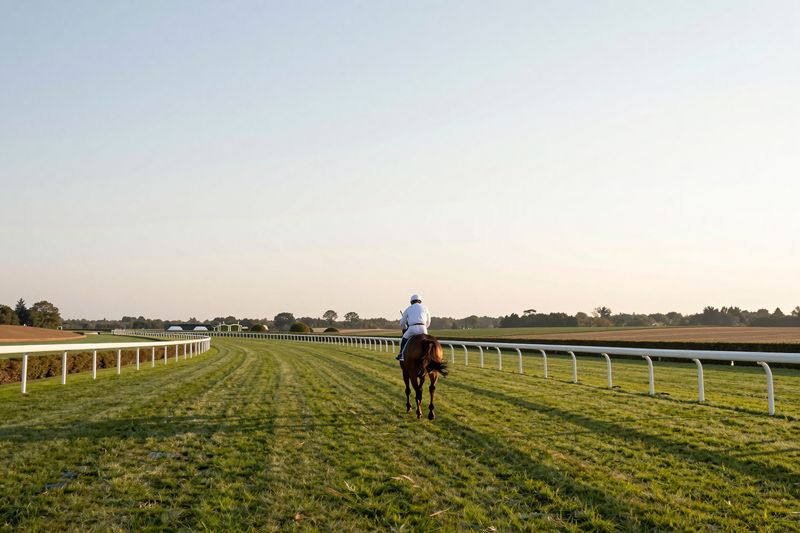 Illustration: A horse cantering to the start